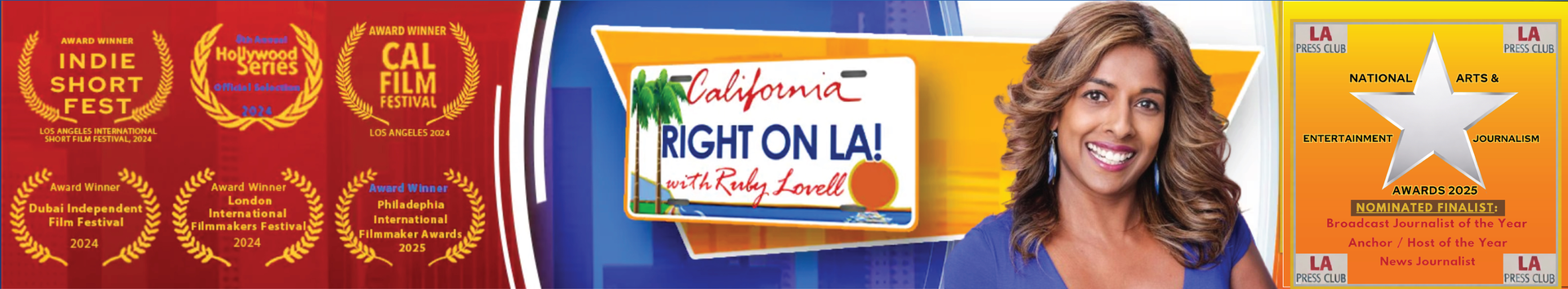 Right on LA! with Ruby Lovell – Award Winning Banner